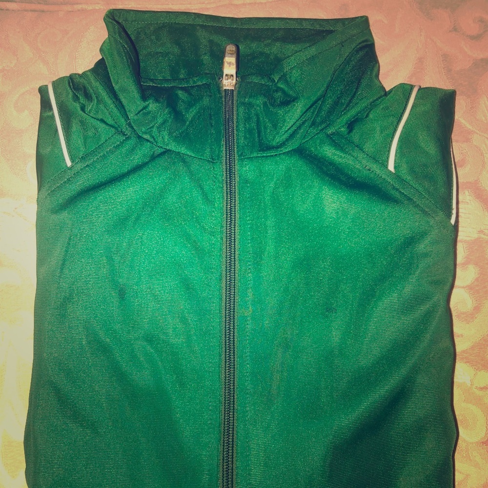 Green Athletech Zip Up Jacket